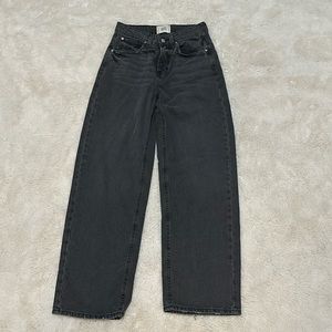 black wide leg jeans urban outfitters size 25